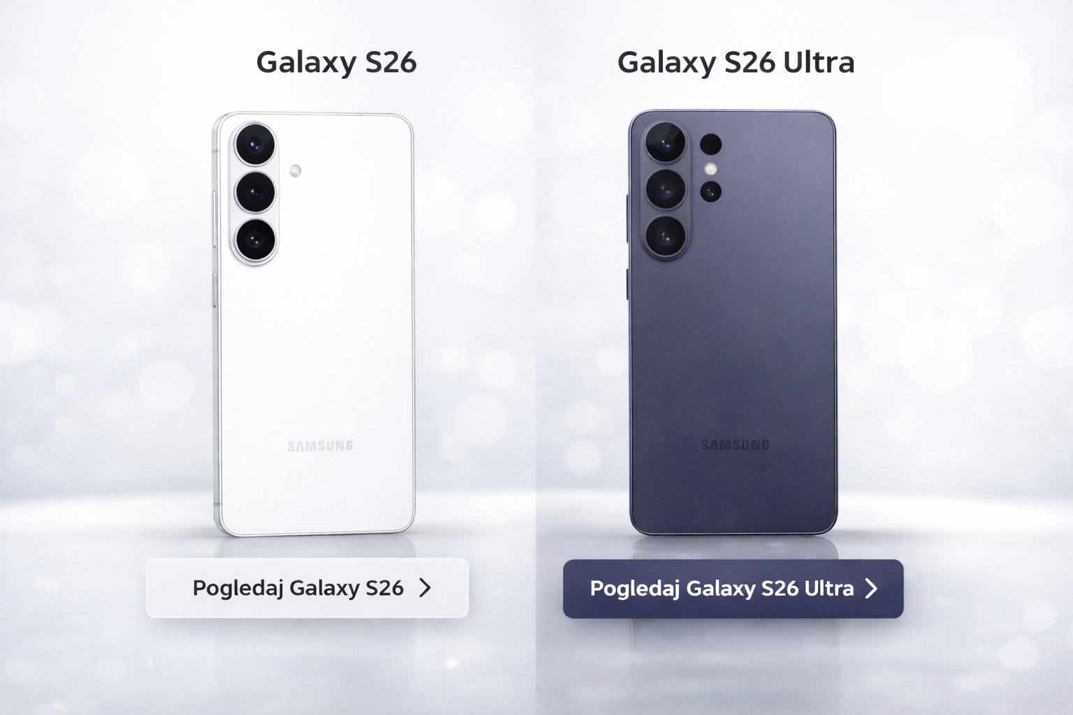 Samsung Galaxy S26 vs S26 Ultra poređenje