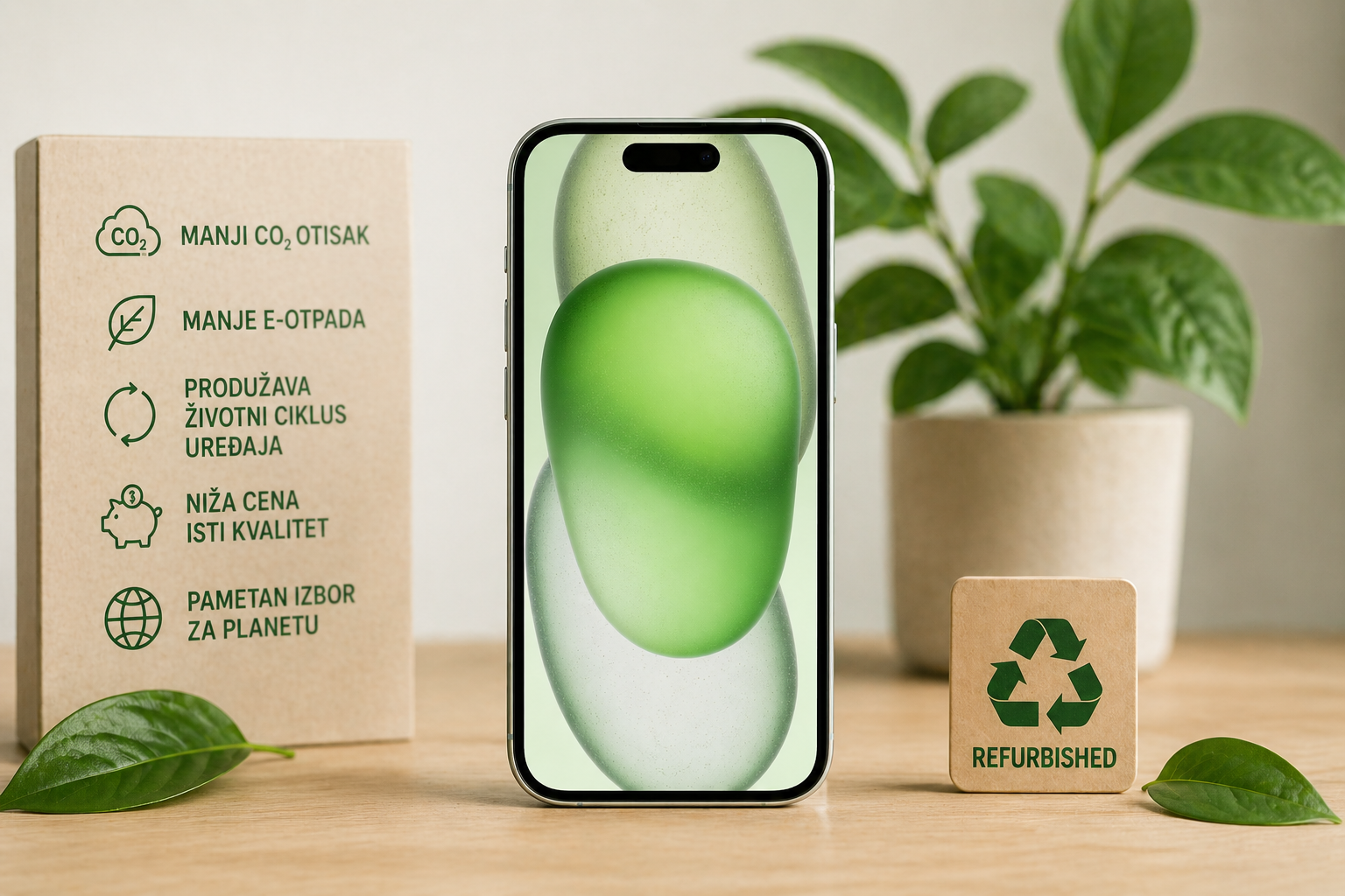 CO₂ otisak telefona – refurbished telefon kao održiv izbor