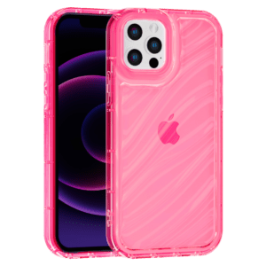 Aurora Wave maska za iPhone 12/12 Pro - crvena