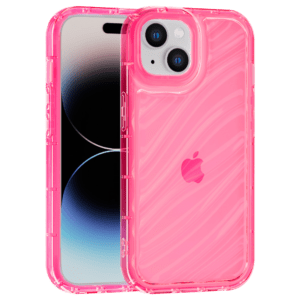 Aurora Wave maska za iPhone 14 Plus - crvena