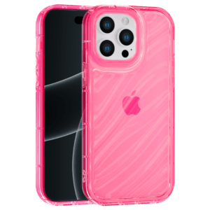 Aurora Wave maska za iPhone 14 Pro Max - crvena