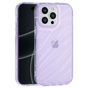 Aurora Wave maska za iPhone 14 Pro - ljubičasta