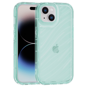 Aurora Wave maska za iPhone 14 - zelena