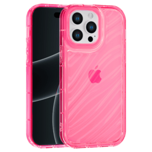 Aurora Wave maska za iPhone 15 Pro Max - crvena