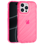 Aurora Wave maska za iPhone 15 Pro - crvena