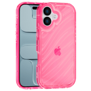 Aurora Wave maska za iPhone 16 Plus - crvena
