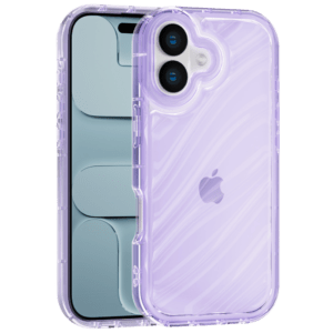 Aurora Wave maska za iPhone 16 Plus - ljubičasta