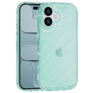 Aurora Wave maska za iPhone 16 - zelena