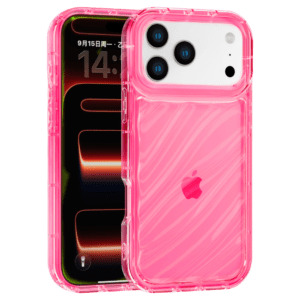 Aurora Wave maska za iPhone 17 Pro Max - crvena