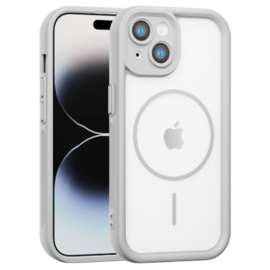 Bumper MagSafe maska za iPhone 15 Plus - siva