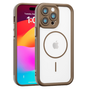 Bumper MagSafe maska za iPhone 15 Pro - braon