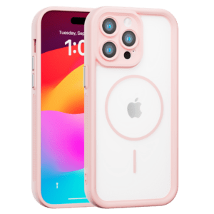 Bumper MagSafe maska za iPhone 15 Pro - roze