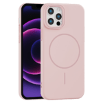 Rigid Silicone MagSafe maska za iPhone 12/12 Pro – roze