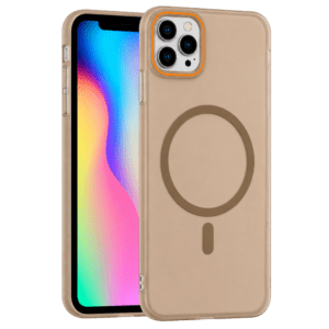 Matte Color MagSafe maska za iPhone 11 Pro Max – zlatna