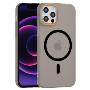 Matte Color MagSafe maska za iPhone 12 Pro Max – siva