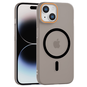 Matte Color MagSafe maska za iPhone 14 – siva