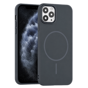 Rigid Silicone MagSafe maska za iPhone 11 Pro - crna