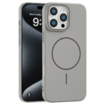 Rigid Silicone MagSafe maska za iPhone 16 Pro – siva