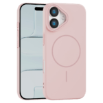 Rigid Silicone MagSafe maska za iPhone 16 – roze