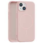Velvet Touch MagSafe maska za iPhone 15 - Roze