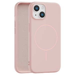 Velvet Touch MagSafe maska za iPhone 15 - Roze