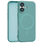 Velvet Touch MagSafe maska za iPhone 16 - Tirkizna