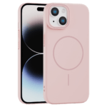 Rigid Silicone MagSafe maska za iPhone 15 Plus – roze