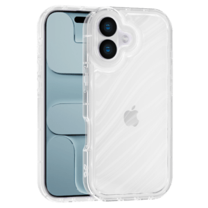 Aurora Wave maska za iPhone 16 - providna