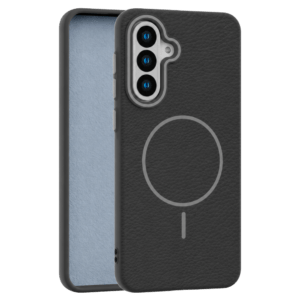 Leather Grip MagSafe maska za Samsung Galaxy A26 - Crna