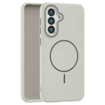 Leather Grip MagSafe maska za Samsung Galaxy A56 – Bela