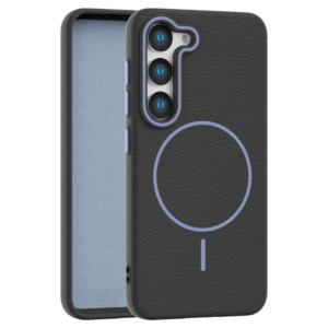 Leather Grip MagSafe maska za Samsung Galaxy S23 - Crna