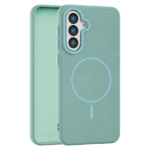 Leather Grip MagSafe maska za Samsung Galaxy S23 FE - Tirkizna