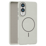 Leather Grip MagSafe maska za Samsung Galaxy S25 Edge - Siva