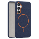 Leather Grip MagSafe maska za Samsung Galaxy S25 - Plava