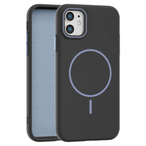 Leather Grip MagSafe maska za iPhone 11 - Crna