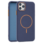 Leather Grip MagSafe maska za iPhone 11 Pro Max - Plava