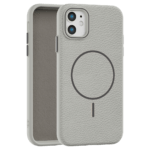 Leather Grip MagSafe maska za iPhone 11 - Siva