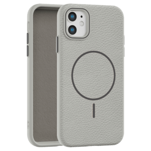 Leather Grip MagSafe maska za iPhone 11 - Siva
