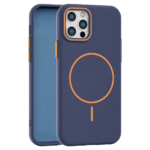 Leather Grip MagSafe maska za iPhone 12 Pro Max - Plava