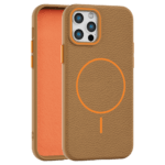 Leather Grip MagSafe maska za iPhone 12 Pro Max - Narandžasta