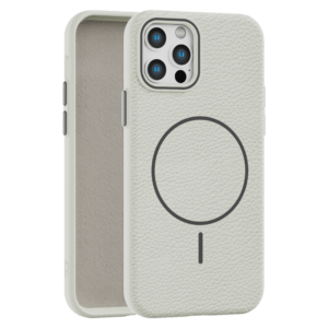 Leather Grip MagSafe maska za iPhone 12/12 Pro - Siva