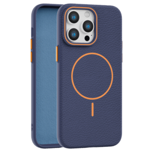 Leather Grip MagSafe maska za iPhone 13 Pro Max - Ljubičasta