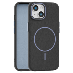 Leather Grip MagSafe maska za iPhone 13/14 - Crna