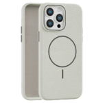 Leather Grip MagSafe maska za iPhone 14 Pro Max - Bela