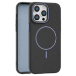 Leather Grip MagSafe maska za iPhone 14 Pro Max - Crna