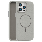 Leather Grip MagSafe maska za iPhone 14 Pro - Siva