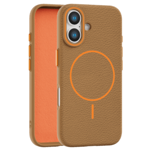 Leather Grip MagSafe maska za iPhone 16 Plus - Narandžasta