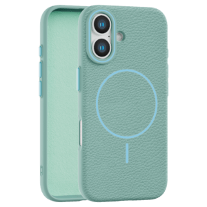 Leather Grip MagSafe maska za iPhone 16 Plus - Tirkizna