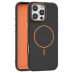 Leather Grip MagSafe maska za iPhone 16 Pro Max - Crna