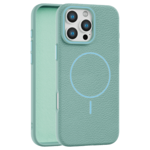Leather Grip MagSafe maska za iPhone 16 Pro Max - Tirkizna